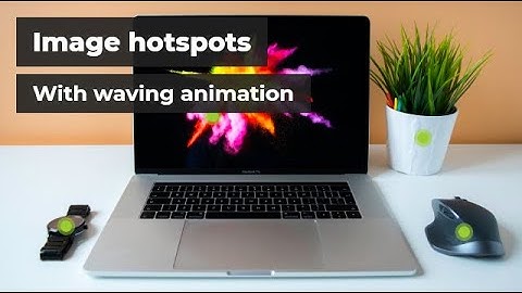 Image hotspots with waving animation Using Only HTML & CSS
