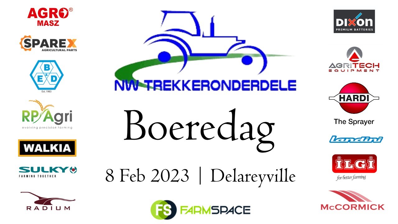 NW Trekkeronderdele se Boeredag wil jy nie mis nie!