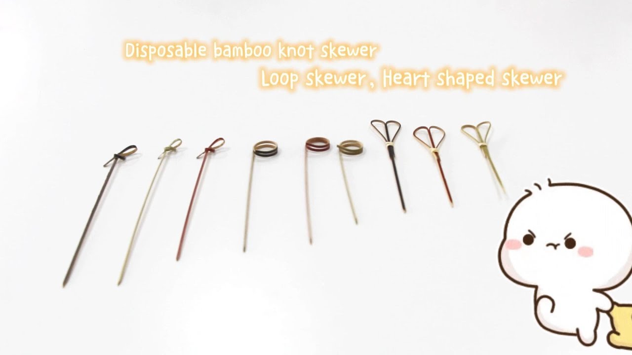 Bamboo knot skewer has the advantages of environmental protection, light weight and diversification