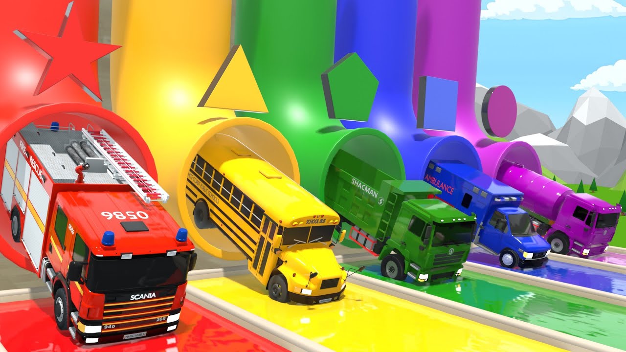 フィンガーファミリー ― カラフルなボールと大きなトラック ― 赤ちゃん向けの童謡とキッズソング