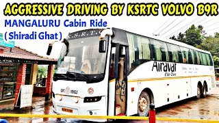 Aggressive Driving By KSRTC VOLVO B9r on Shiradi Ghat | Mangaluru bus volvo ghat mangaluru