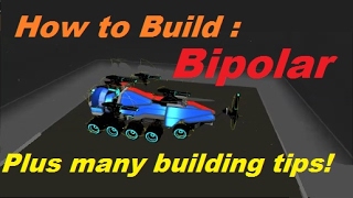 Robocraft - How to Build : Bipolar - A Speedy, Tanky, 10 wheeled, shielded, Laser Tank