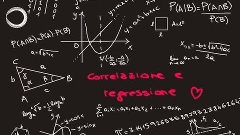 Correlazione e regressione