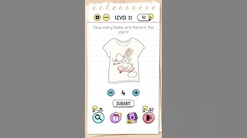 How Many Holes 🕳  Are There In The Shirt 👕? Brain Test Level:- 31