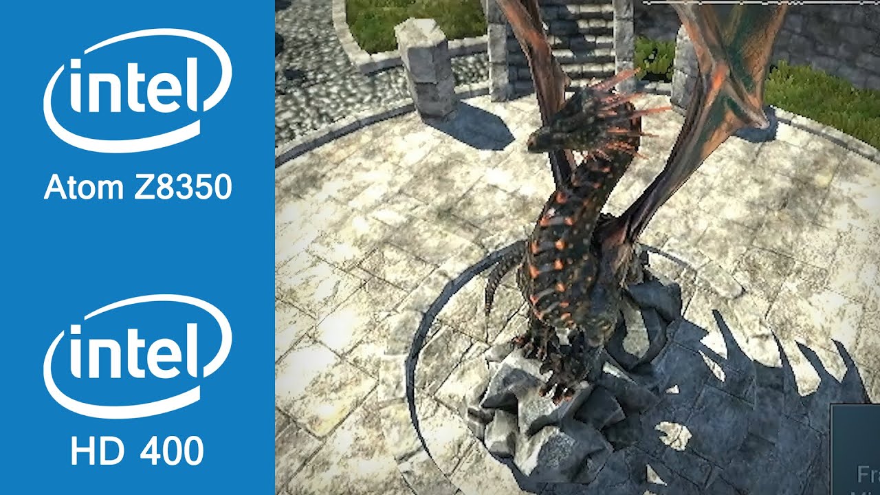 Unigine Heaven Benchmark Intel Atom Z8350 + Intel HD Graphics 400 - YouTube