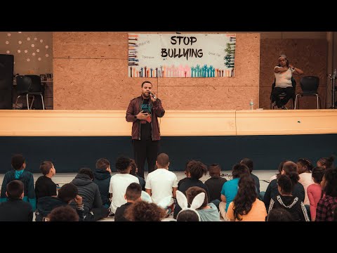 RJ Griffith - Anti-Bullying Assembly at East Chicago Lighthouse Charter School