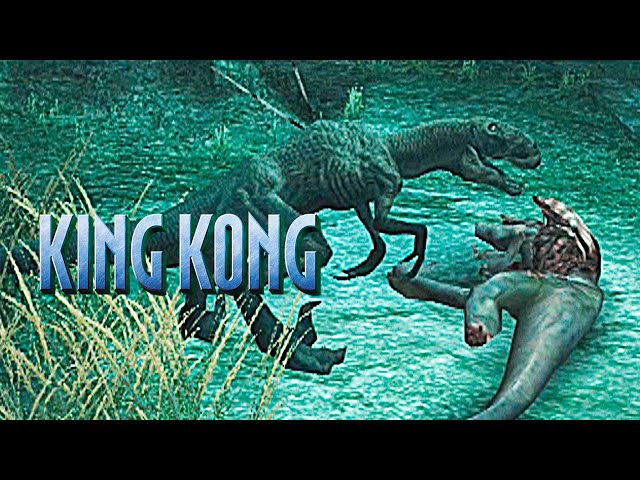 PETER JACKSON'S KING KONG (PS2/XBOX 360/XBOX/PC/GAMECUBE) #13 - V-Rex vs.  Hayes! (PT-BR) 