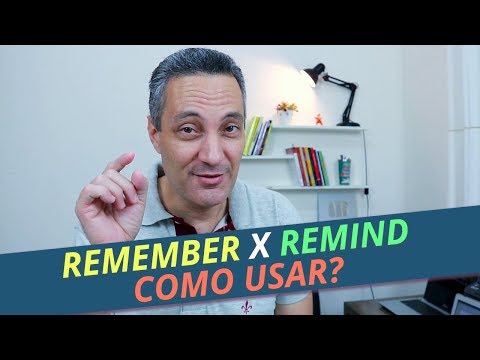 Vídeo: Diferença Entre Lembrar E Lembrar