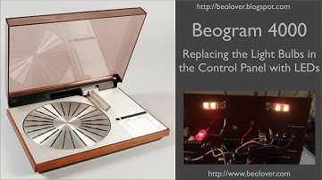 Beogram 4000: Replacing the Control Panel Light Bulbs with LEDs