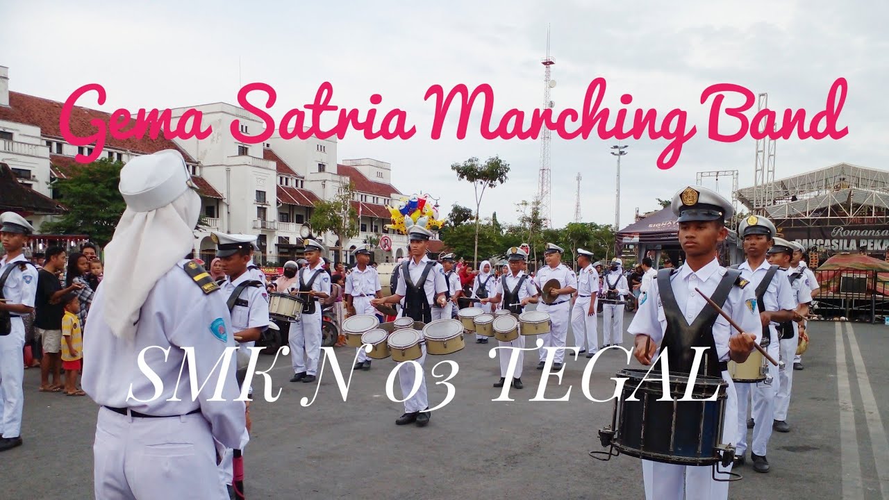 Gema Satria Marching band || SMK N 03 TEGAL || Romansa Pancasila Pekanraya ||