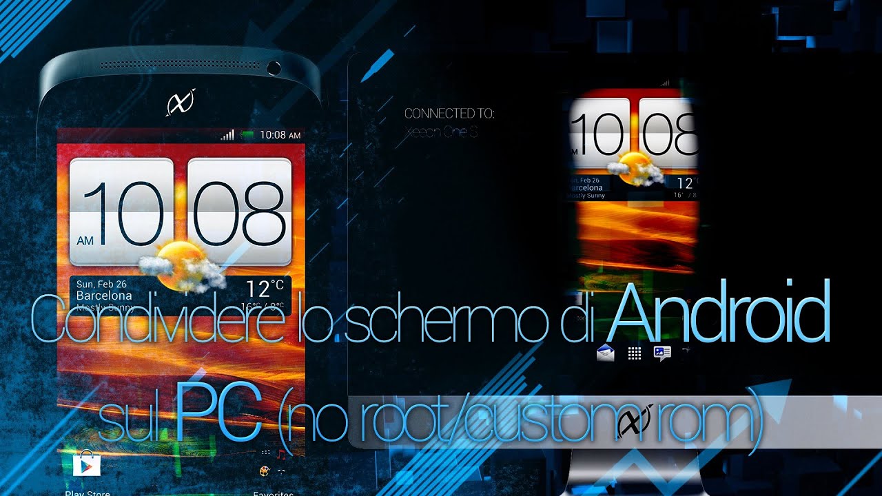 Condividere lo schermo di Android sul PC (no root/custom rom) - YouTube