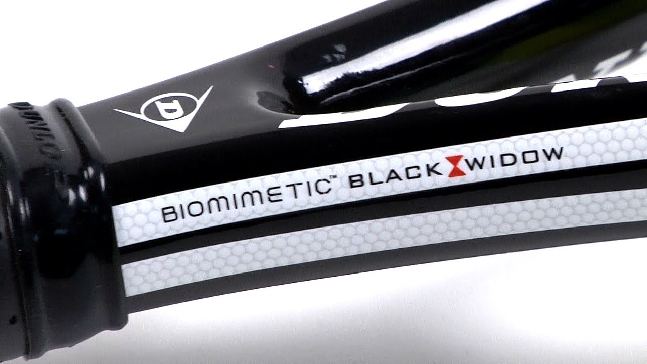 Tennis Express Dunlop Biomimetic Black Widow Racquet Review YouTube
