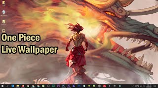 Making Animation One Piece Luffy Vs Kaido Dragon Form Live Wallpaper Engine Pc Mobile Youtube