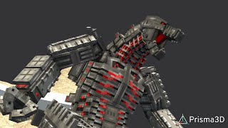 Mecha Godzilla test animation 