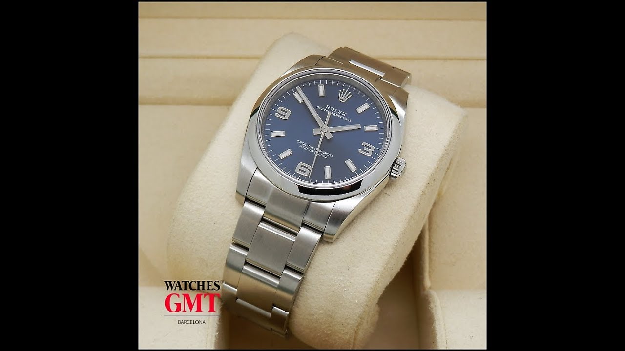 oyster perpetual 34 blue