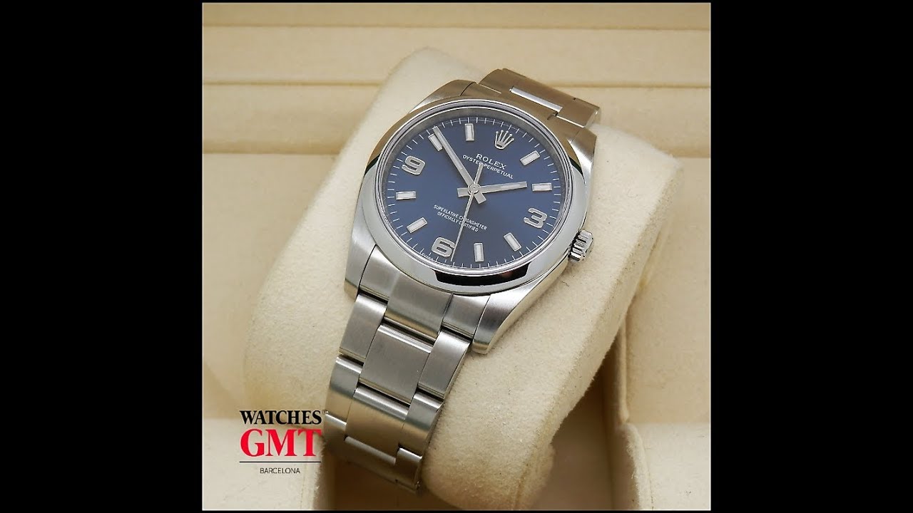 rolex oyster perpetual 34 blue