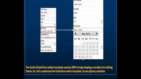 Part 45   Customize display and edit templates in asp net mvc