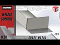 Welded Corners | Sheet Metal | Solidworks Tutorial Stage #24 Eng - AER Int.