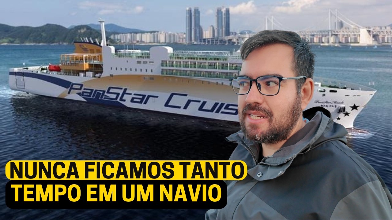 VIAJANDO 18 HORAS DE NAVIO DO JAPÃO À COREIA DO SUL