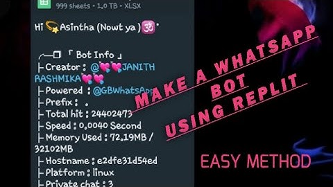 Meke A Whatsapp Bot for free using replit @Mr-RaShMikA-ME