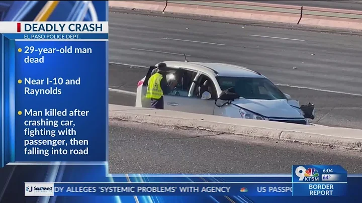 Man killed along I-10 after crashing car, fighting with passenger, then falling into road