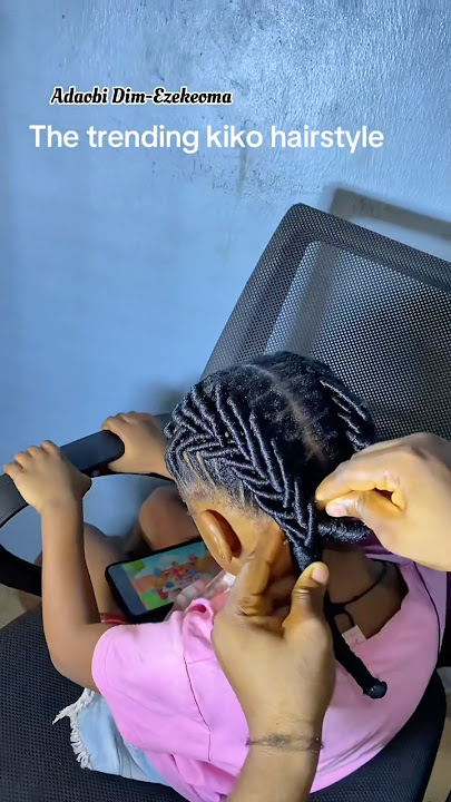Kiko Threading hairstyle with Brazilian wool #hairstyles #threadinghairstyle #hairshorts #shorts