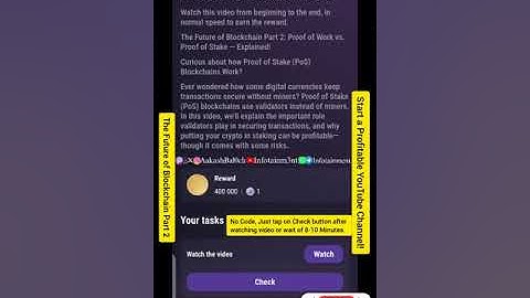 Start a Profitable YouTube Channel Tapswap Code and The Future of Blockchain Part 2 Tapswap Code