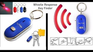 LED Key Finder Locator Find Lost Keys Chain Whistle Sound Control || Whistle Key Finder Keychain