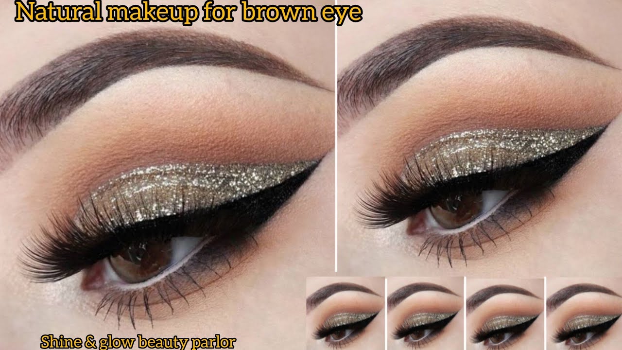 Natural makeup tutorial for brown eye | easy eyes makeup tutorial for ...