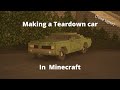 Making a teardown cayuse 550 in minecraft timelapse