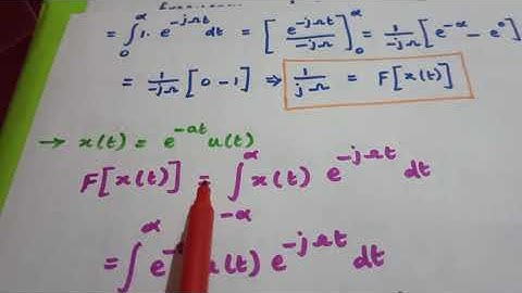 Fourier Transform/Problems #1/Signals and Systems/Tamil