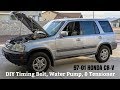 How To Replace Timing Belt & Water Pump on 97-01 Honda CRV