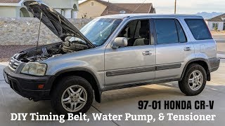 How To Replace Timing Belt & Water Pump on 97-01 Honda CRV