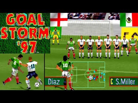 Goal Storm '97 - PS1 - England vs Mexico - (1997) - cpu sim - PlayStation - Retro Nostalgia