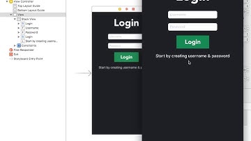 iOS Tutorial - Create login screen in iOS (Storyboard, AutoLayout)