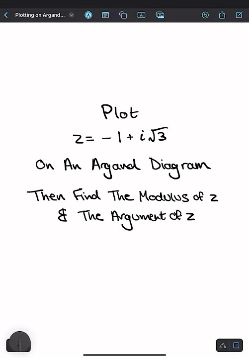 Plotting Complex Numbers On Argand Diagram and Finding Modulus and ...