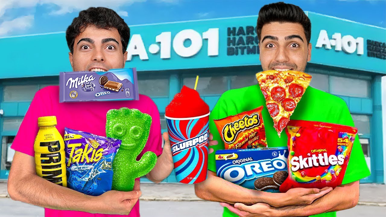 24 SAAT BOYUNCA SADECE A101 YEMEKLERİNİ YEDİK !