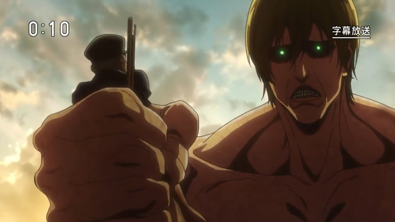 Full Scene) Grisha inheriting Attack Titan Transformation Season 3 Part 2  Episode 9 