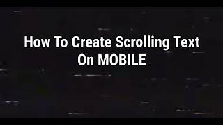 CMC Tutorial - How to make scrolling text on MOBILE for EAS! screenshot 3