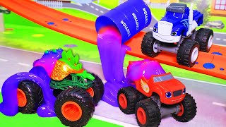 Вспыш и чудо машинки и монстр трак HOT WHEELS | Крушила пакостник | Мультик про машинки с игрушками