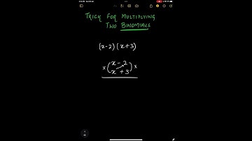 trick for multiplying 2 binomials #shorts #shorttrick #maths #binomials #easytrick