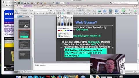 Creating a Basic WRA 210 Project Page