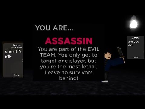 Roblox flicker: Assassin win! Cooperation with the murderer! - YouTube