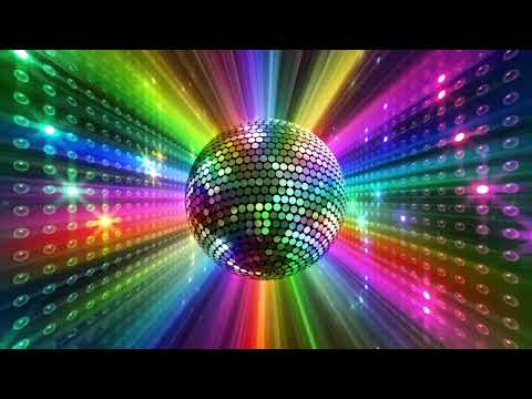 [4K] Colorful Big Disco Ball - 1 hour of relaxation with the Best Disco music