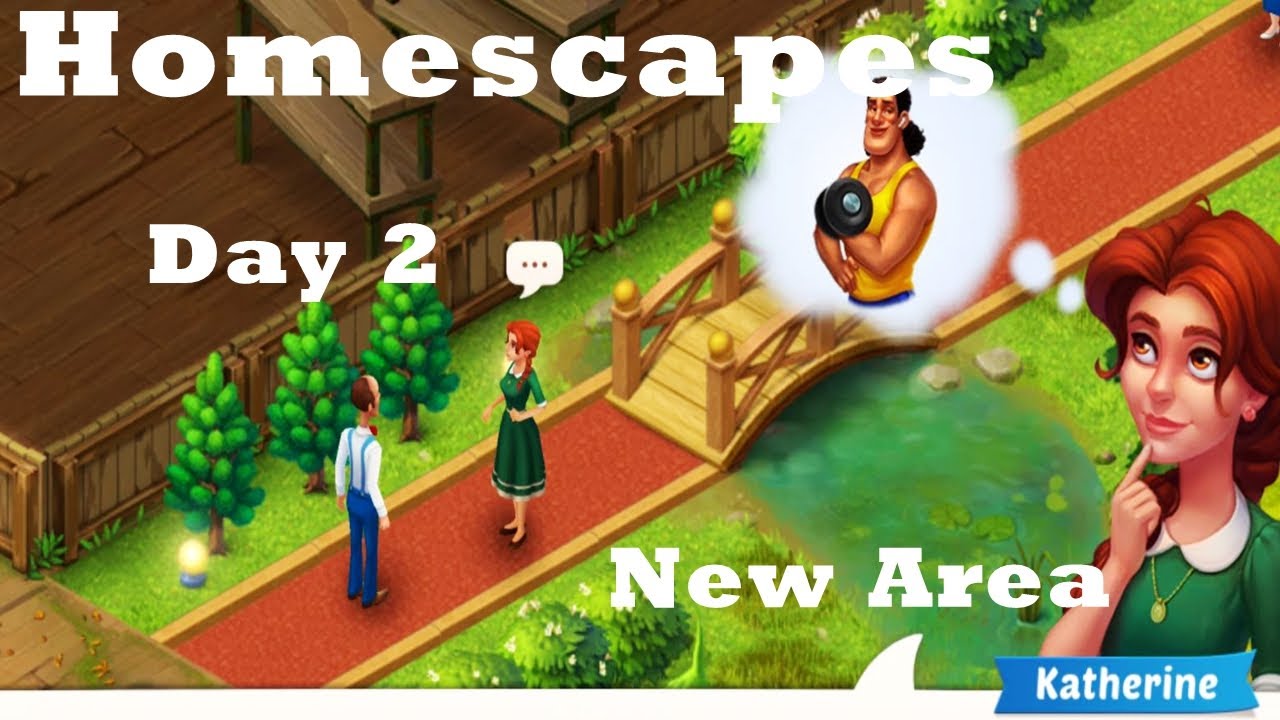 Homescapes Movie Day 2 HD New Area  restoration Walkthrough | Gym Setup | Install a Washstand