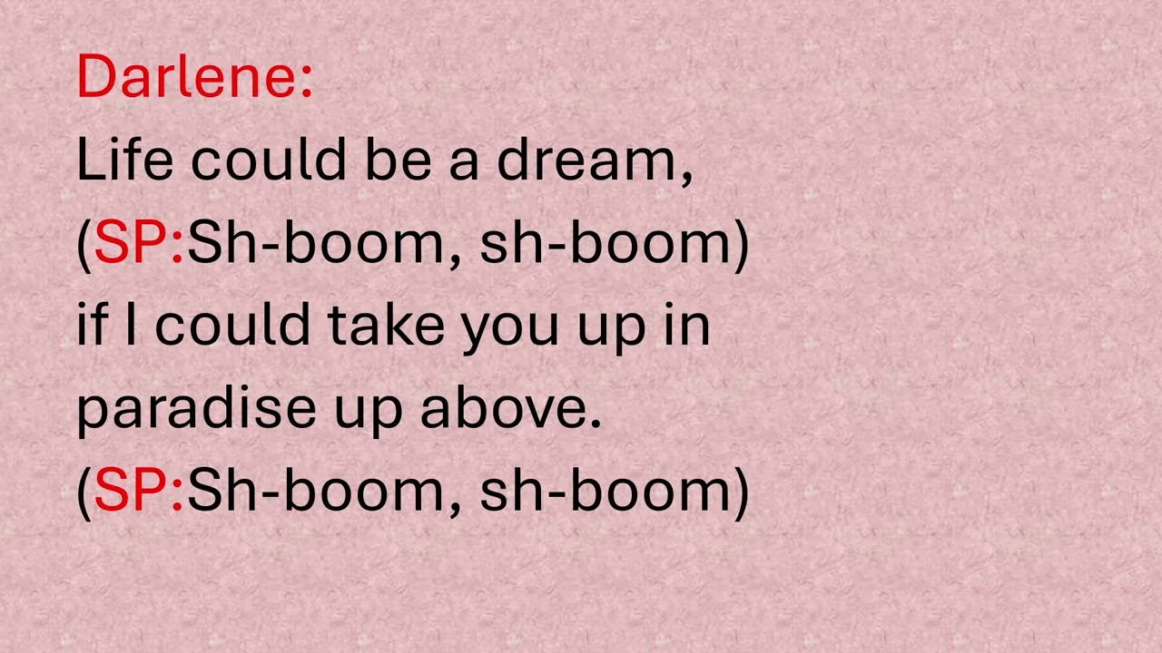 Sh-Boom (Rehearsal Track)