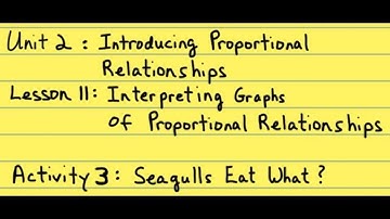 7th Grade Illustrative Mathematics: Gr. 7; U2; Lesson 11-3: Seagulls Eat What?