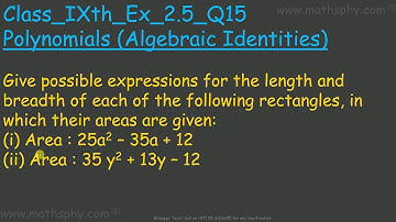 Polynomials FACTORIZATION Important Question for Class 9, CBSE, Polynomials Class 9 Ex. 2.5 Q15