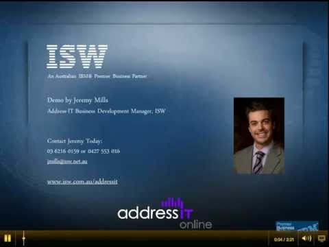 ISW Address-IT Online Demo