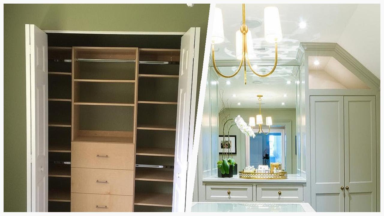 75 Transitional Green Closet Design - YouTube